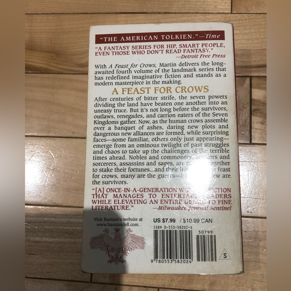 3/$20 A Feast for Crows Book by George R. R. Martin - Picture 2 of 2